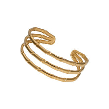 Bamboo Tier Open Bangle Bracelets