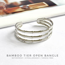 Bamboo Tier Open Bangle Bracelets