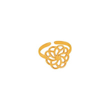 Flower Adjustable Ring Rings