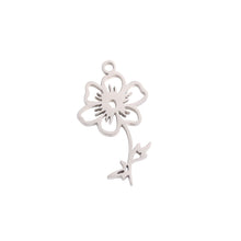 Flower Month Charm Charms & Pendants