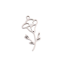 Flower Month Charm Charms & Pendants