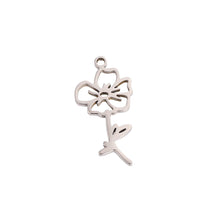 Flower Month Charm Charms & Pendants