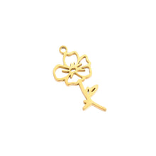 Flower Month Charm Charms & Pendants