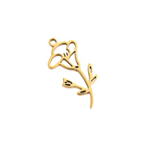 Flower Month Charm Charms & Pendants