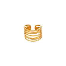 Hollow Line Adjustable Ring Rings