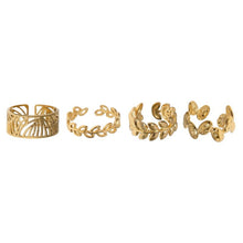 Leaf Adjustable Ring Rings