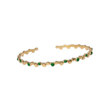 Minimal Dot Open Bangle Bracelets