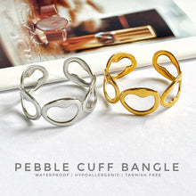 Pebble Cuff Bangle Bracelets