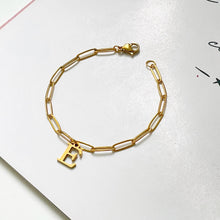 Alphabet Paperclip Bracelet Gold (A-M) Bracelet