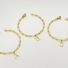 Alphabet Paperclip Bracelet Gold (A-M) Bracelet