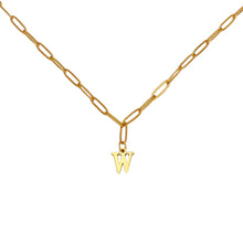 Alphabet Paperclip Necklace Gold Necklaces