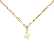 Alphabet Paperclip Necklace Gold Necklaces