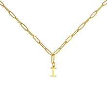Alphabet Paperclip Necklace Gold Necklaces