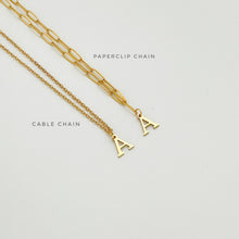 Alphabet Paperclip Necklace Gold Necklaces