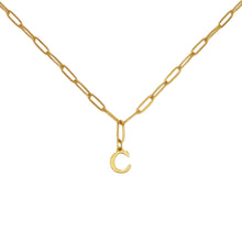Alphabet Paperclip Necklace Gold Necklaces