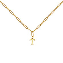 Alphabet Paperclip Necklace Gold Necklaces