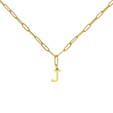 Alphabet Paperclip Necklace Gold Necklaces