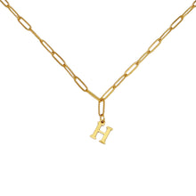 Alphabet Paperclip Necklace Gold Necklaces