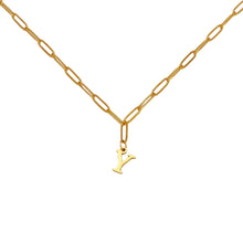 Alphabet Paperclip Necklace Gold Necklaces