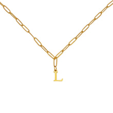 Alphabet Paperclip Necklace Gold Necklaces