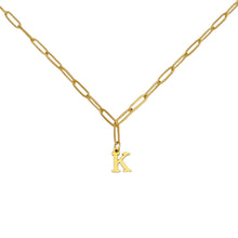 Alphabet Paperclip Necklace Gold Necklaces
