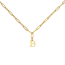 Alphabet Paperclip Necklace Gold Necklaces