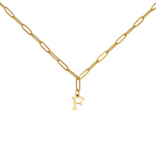 Alphabet Paperclip Necklace Gold Necklaces