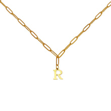 Alphabet Paperclip Necklace Gold Necklaces