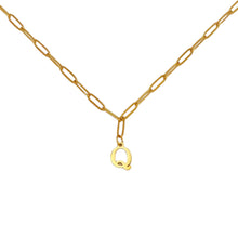 Alphabet Paperclip Necklace Gold Necklaces