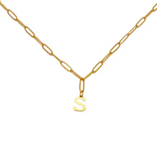 Alphabet Paperclip Necklace Gold Necklaces