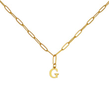 Alphabet Paperclip Necklace Gold Necklaces
