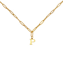 Alphabet Paperclip Necklace Gold Necklaces