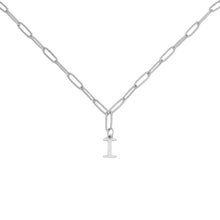 Alphabet Paperclip Necklace Silver Necklaces