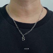 Alphabet Paperclip Necklace Silver Necklaces