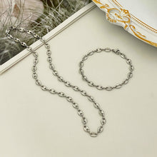 Coffee Bean Necklace - Silver Necklaces