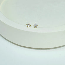Diamond Barbell Earring - Gold Earrings