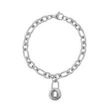 Lock Oval Cable Bracelet Bracelets