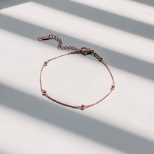 Minimal Bead Bracelet - Rose Gold