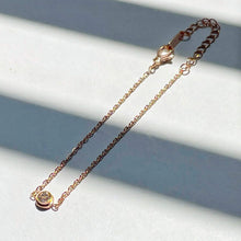 Minimal Zirconia Bracelet - Rose Gold