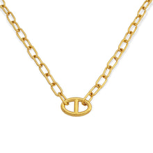 Modern Chunky Chain Necklace Gold