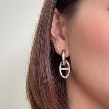 Modern Pendant Hoop Earring Earrings