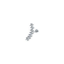 Multi Rhinestone Barbell Earring Earrings
