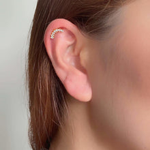Multi Rhinestone Barbell Earring Earrings