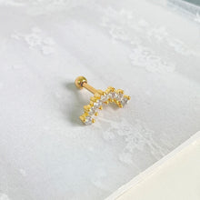 Multi Rhinestone Barbell Earring Earrings
