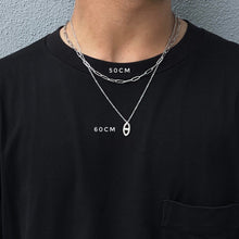 Silver Paperclip Chain Necklace