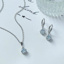 Silver Zircon Pendant Jewelry Jewelry Sets