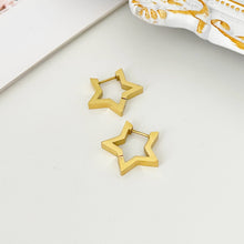 Star Hoop Earring Earrings
