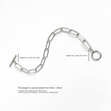 Toggle Link Chain Bracelet - Silver Bracelets