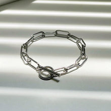 Toggle Link Chain Bracelet - Silver
