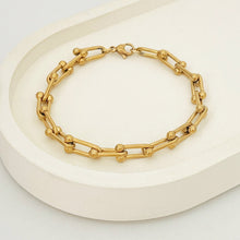U Chain Hardware Bracelet - Gold Bracelets